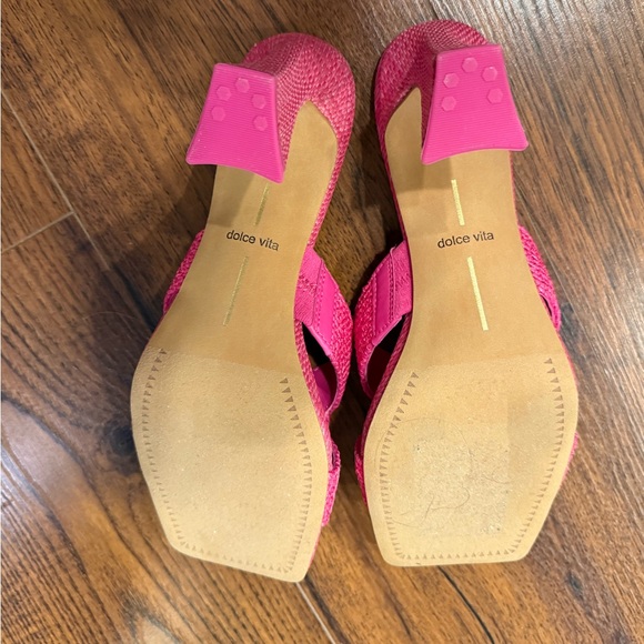 Dolce Vita Nitro Heels Orchid Raffia Size 8 NIB - Picture 5 of 8